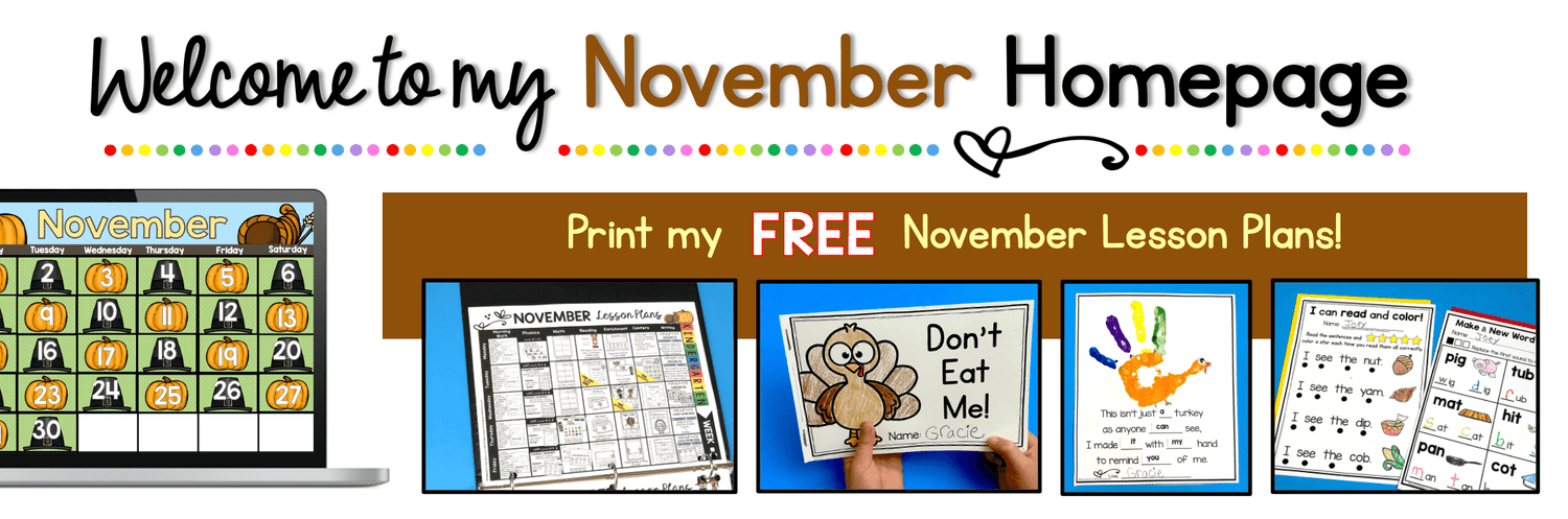 NOVEMBER — Keeping My Kiddo Busy